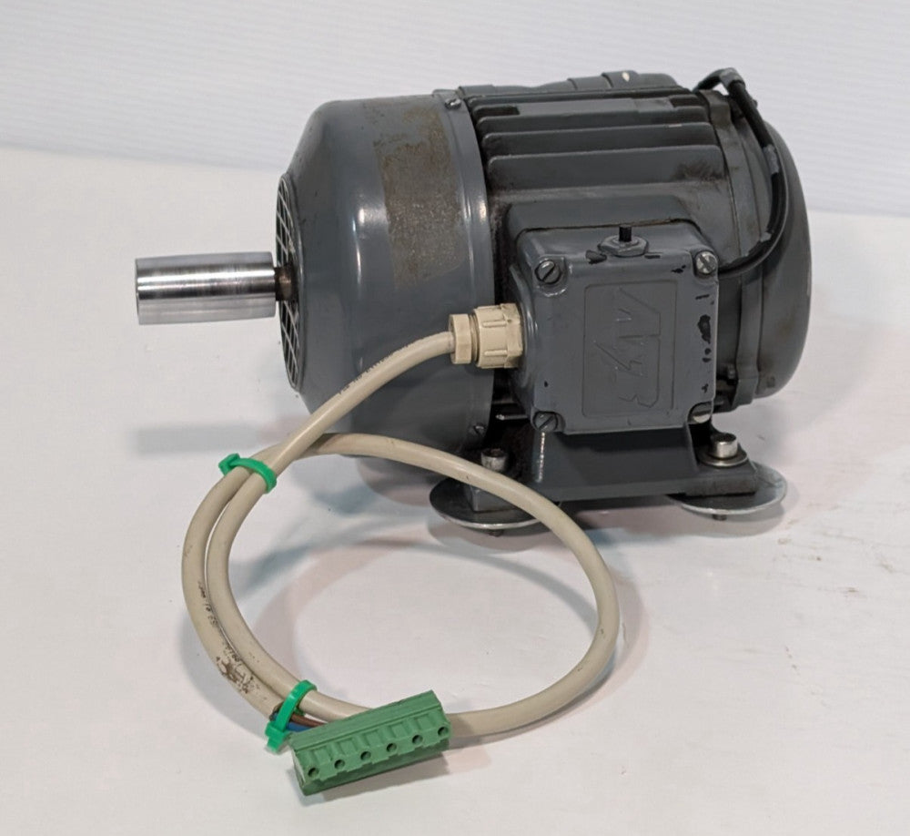 ATB electric industrial motor with pluggable cable connector and base mount