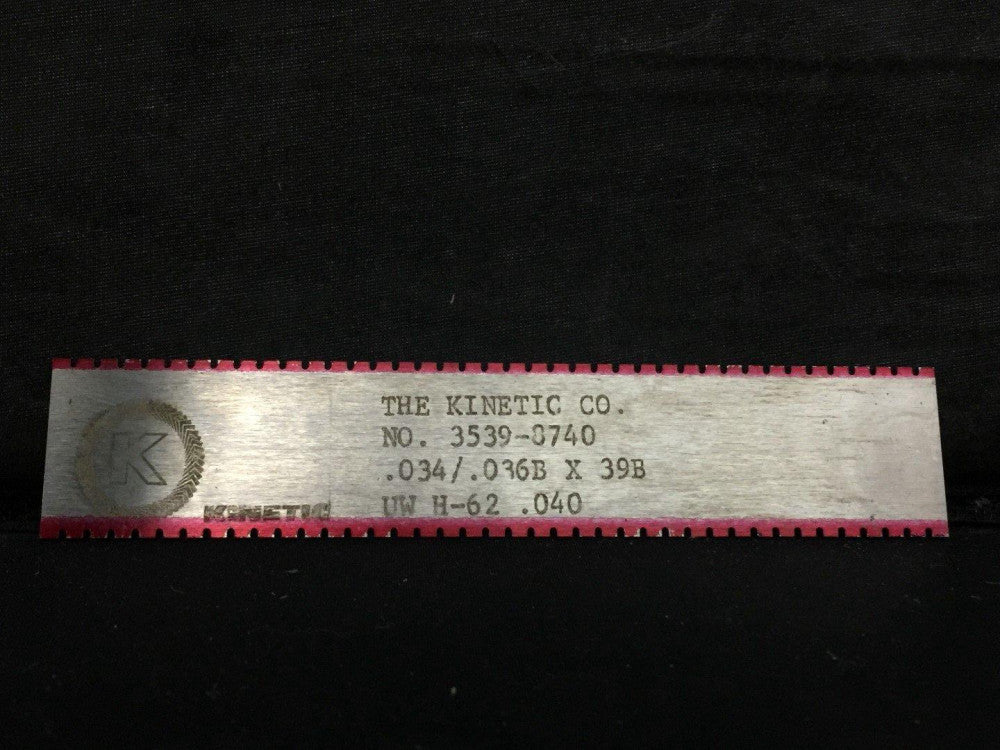 THE KINETIC COMPANY 3539-8740 PERFORATING BLADE .034/.036B X 39B (LOT OF 25)