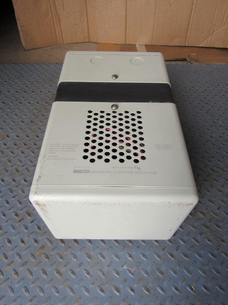 EGS SOLA 63-23-220-8 MINI/MICRO COMPUTER REGULATOR CONSTANT VOLTAGE NICE USED !!