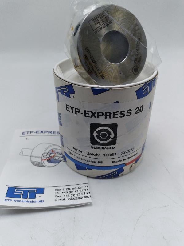 ETP 18081-322072 ETP-Express 20 Stainless Shaft Bushing Screw & Fix