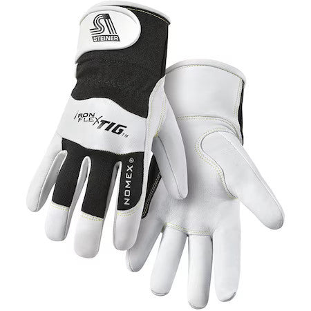 Steiner 0263-S Pro-Series Welding Gloves, Hook-And-Loop Cuff, Straight Thumb,
