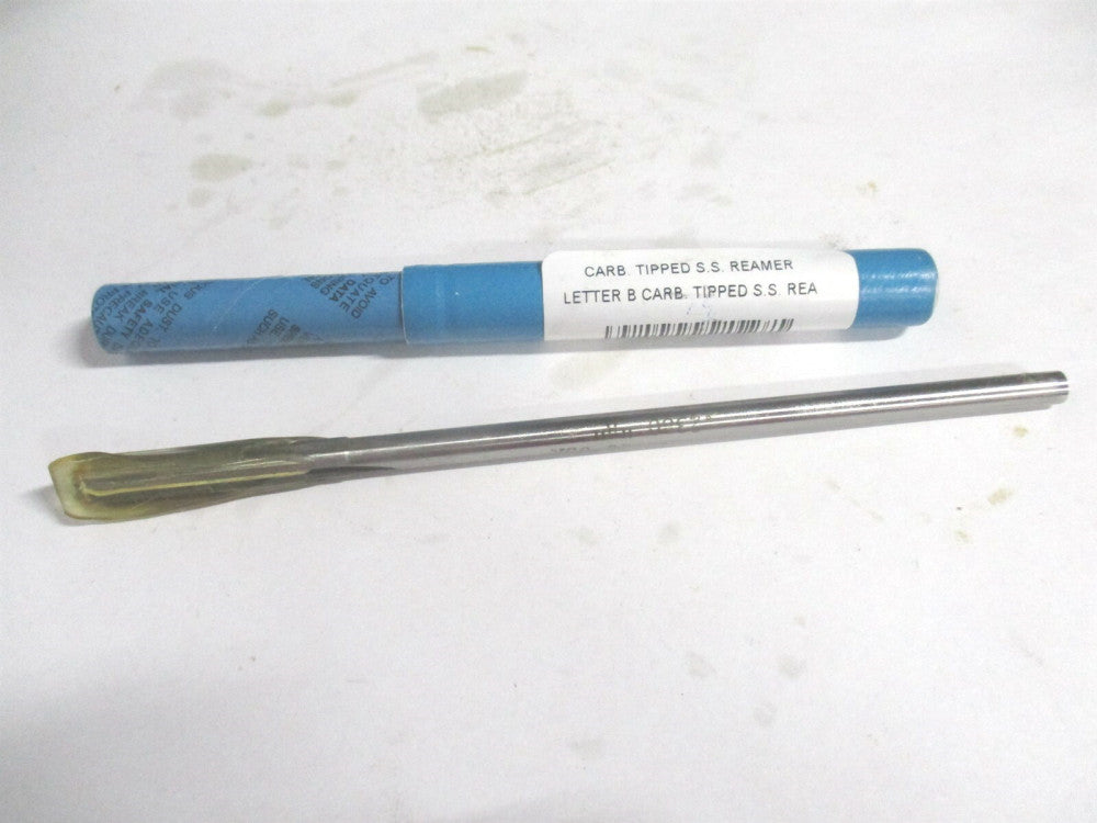 (24002380) Letter B 4-Flute Straight Shank Carbide-Tipped Chucking Reamer