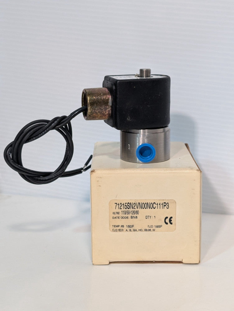 Honeywell 71215SN2VN00N0C111P3 Solenoid Valve, 2-Way, 10w, 40psi, 1/4" npt