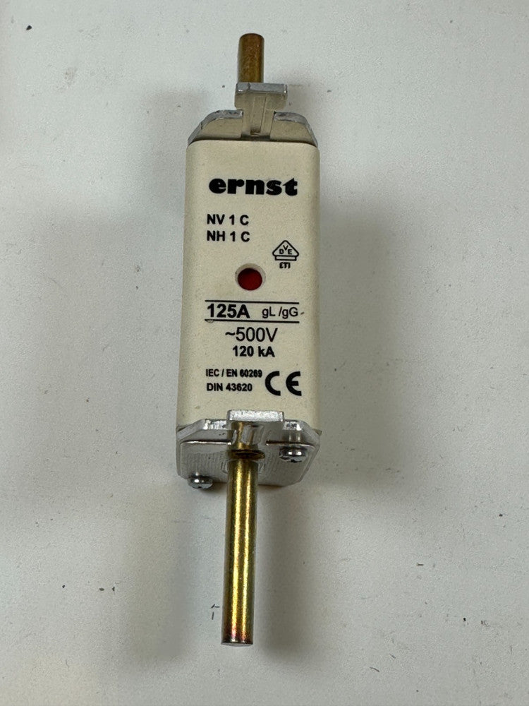 ERNST NV1C-NH1C Fuse 125A/500V IEC60269 - NOS *USA Stock* Fast Ship