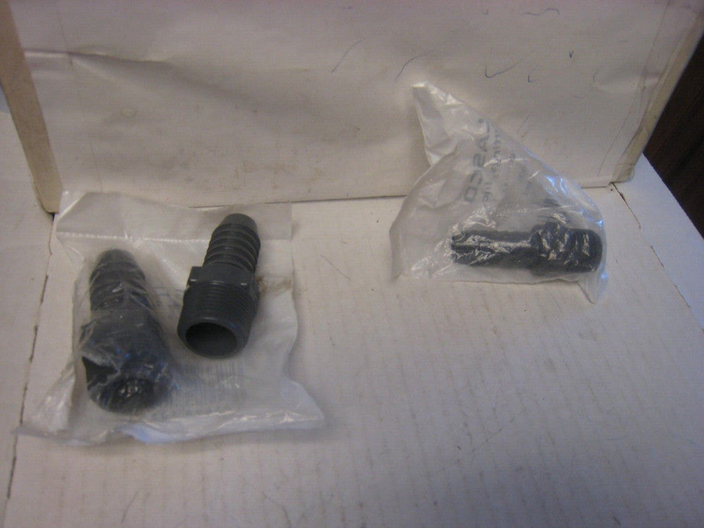 3 Lasco Fittings Male insert adapter 3/4" x 3/4MIP& 1/2 Poly Reducing Coupler