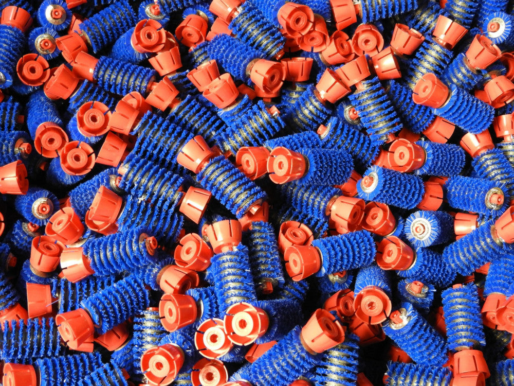 (100 pcs) 7/8" Tube Cleaning Brush 20 Gage Spiral Nylon Bristle for Condenser