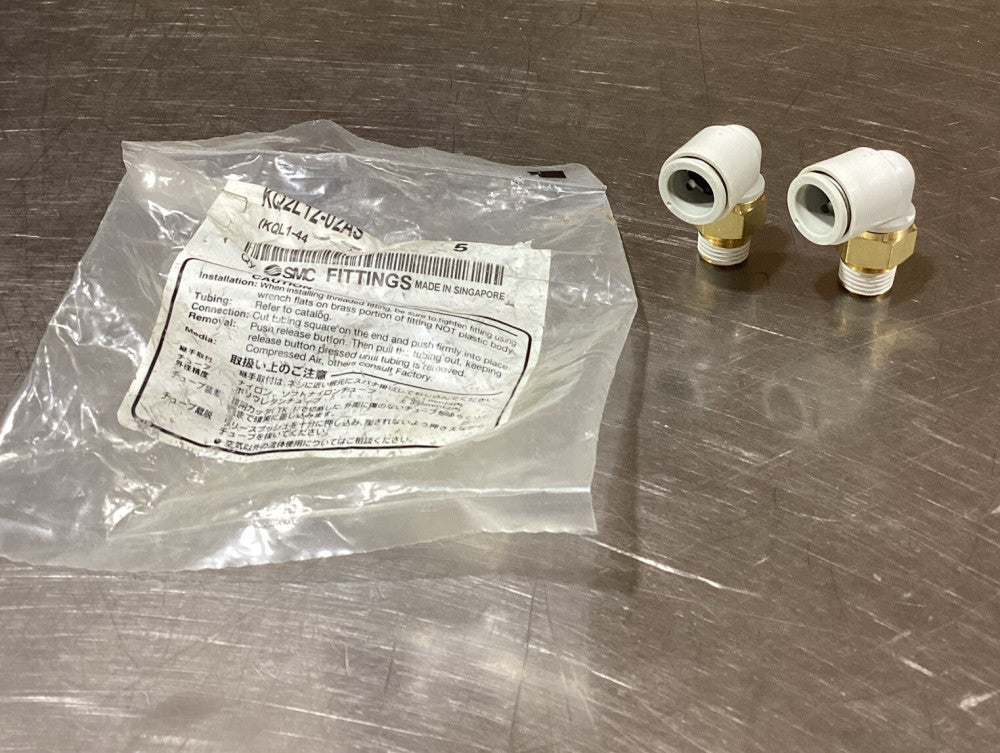 Lot Of 2 SMC KQ2L12-02AS KQ2L1202AS Fittings 2pcs