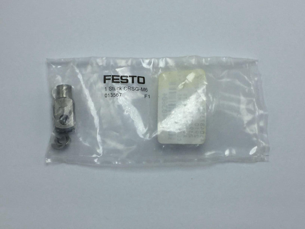 NEW FESTO CRSG-M6 BEARING ROD CLEVIS SIZE M6 FACTORY SEALED