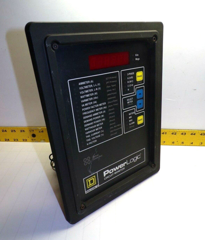 SQUARE D POWER LOGIC CIRCUIT MONITOR 3020/CM-2150 WITH 3090/VPM-277-C1