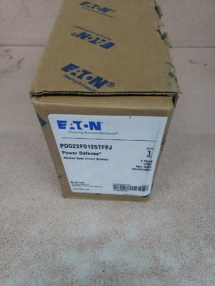 1- EATON PDG22F0125TFFJ Frame 2, 2 Pole, 125 Amp 25kA/480V ~ NEW OPEN BOX