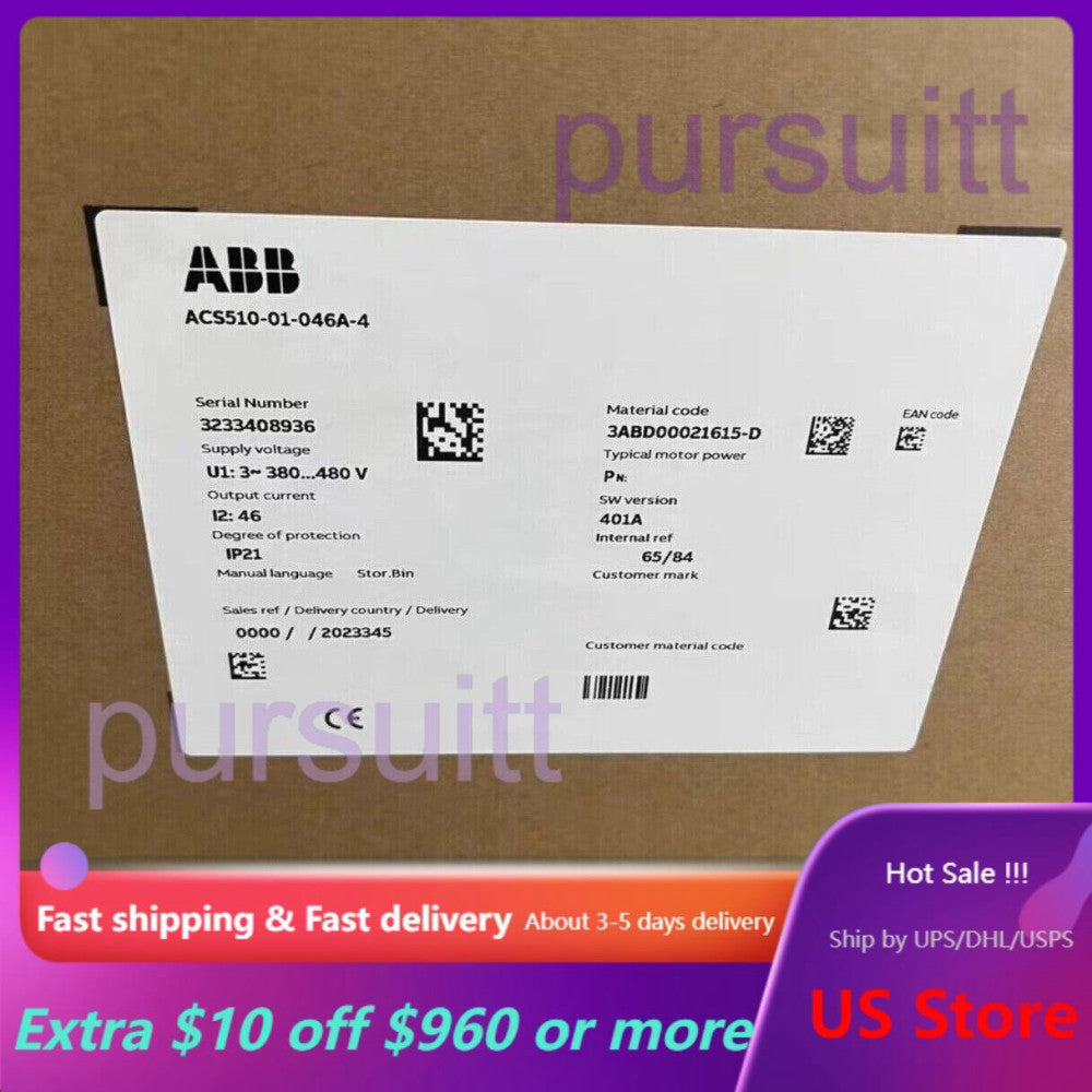 ABB ACS510-01-046A-4 Frequency Converter New in Box 1pcs US Free TAX