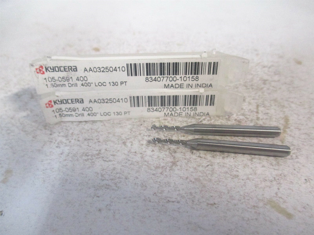 SGS (07338) 1.5mm x 1/8 x 1-1/2" OAL 130° Spiral Circuit Board Drill Bit - Qty 2