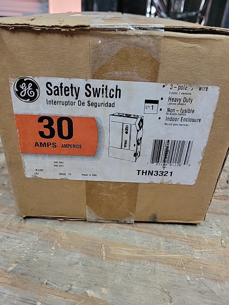GE ABB | THN3321 | Non-Fuse SWITCH | 30 amp | 3 pole | Heavy Duty | 240V NEW