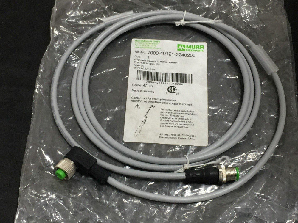 NEW Murrelektronik 7000-40121-2240200 Sensor Cable 250V AC/DC, 4Amp