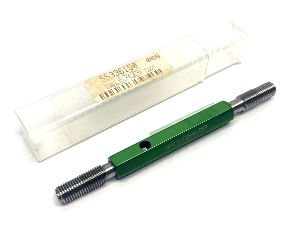 GF Gage S1001256GS Truncated Taperlock Thread Gage M10x1.25-6g SET Go/Nogo PD