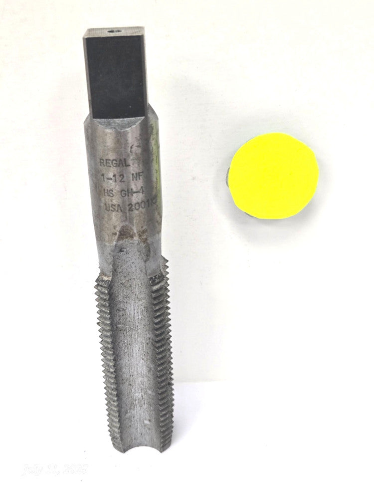 REGAL STRAIGHT FLUTE BOTTOMING CHAMFER TAP *** 1"-12; NF; HS; GH4