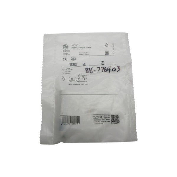 IFM EFECTOR IF0301 IFA2004-ABOW/SL/LS-100AK 20-250VAC NSMP