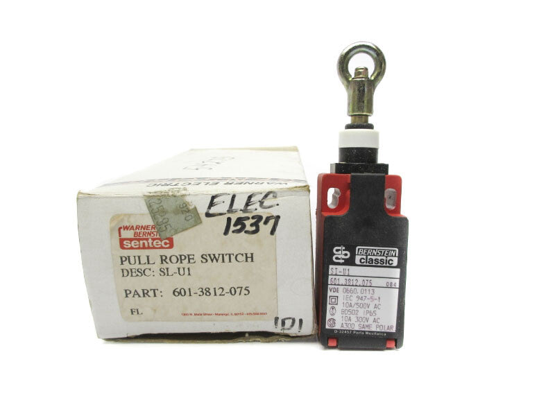 WARNER BERNSTEIN 601-3812-075 500VAC 10A NSMP