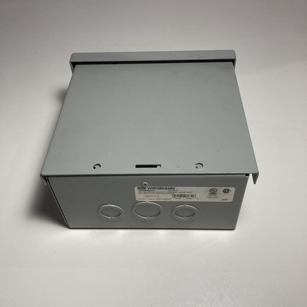 Wiegmann Electric RSC080804RC 8in x8in x4in Outdoor Screw Cover Junction Box