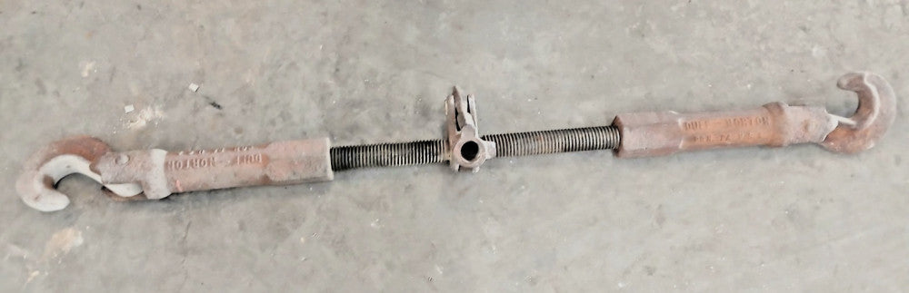 DUFF NORTON RATCHET TURNBUCKLE W/DOUBLE HOOKS X4112 BARREL