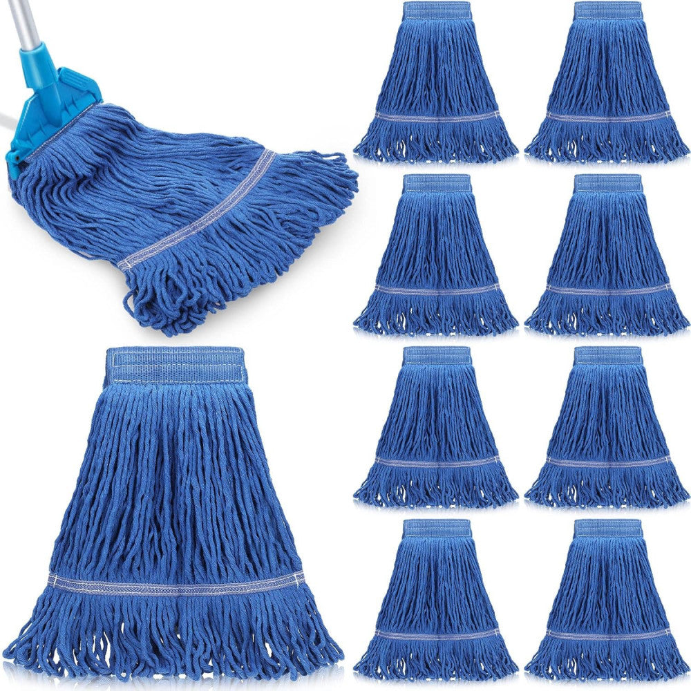 10 Pcs Commercial Mop Head Replacement Floor Cleaning Wet Heavy Duty