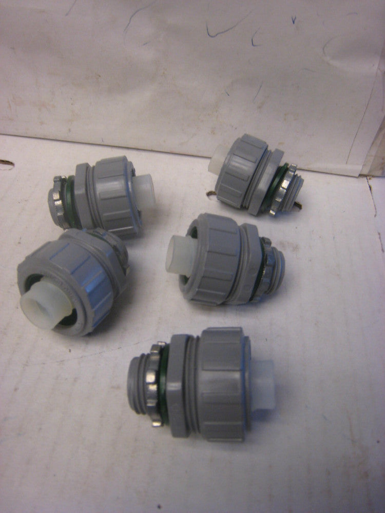 5-- FNMC-B-UNICON-LIQUID TIGHT CONDUIT CONNECTOR-STRAIGHT 1/2"-FREE SHIP*