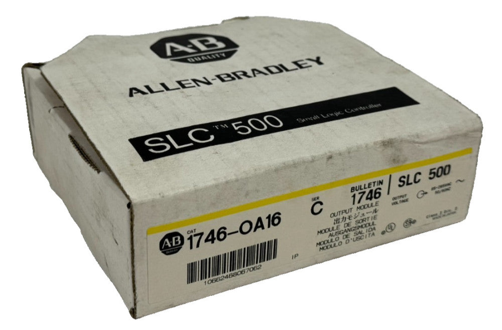 NEW ALLEN BRADLEY 1746-OA16 OUTPUT MODULE SER. C SLC500 1746OA16