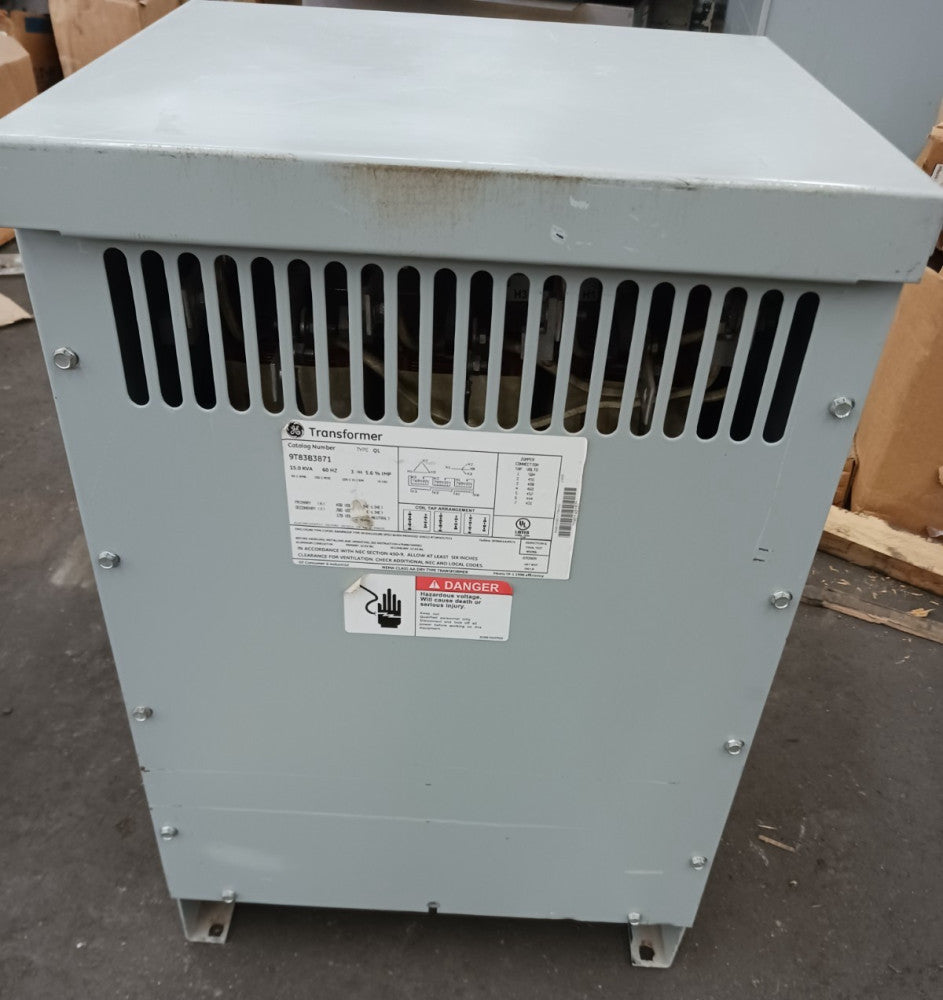 GE 15 KVA 3 Phase Transformer 480 ▲Primary 208/120 Secondary 9T83B3871