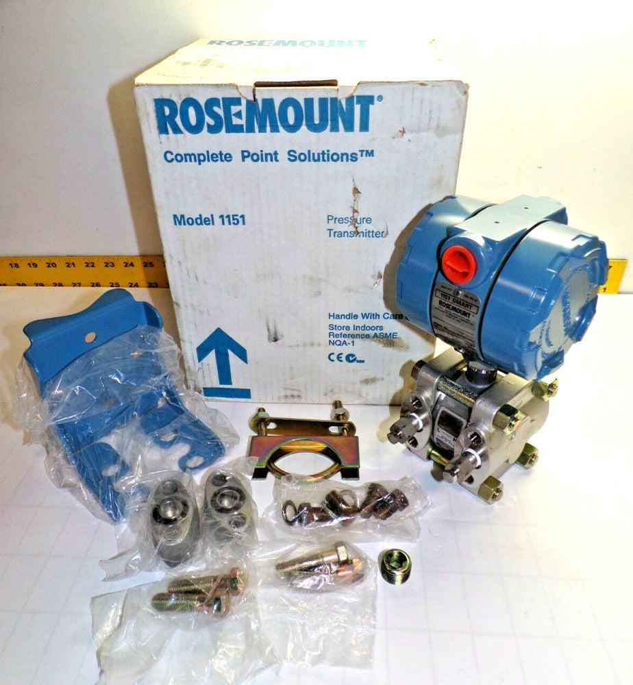 New Rosemount 1151 Smart Pressure Transmitter 0-95.7 IN H2O 1151DP4S22B1