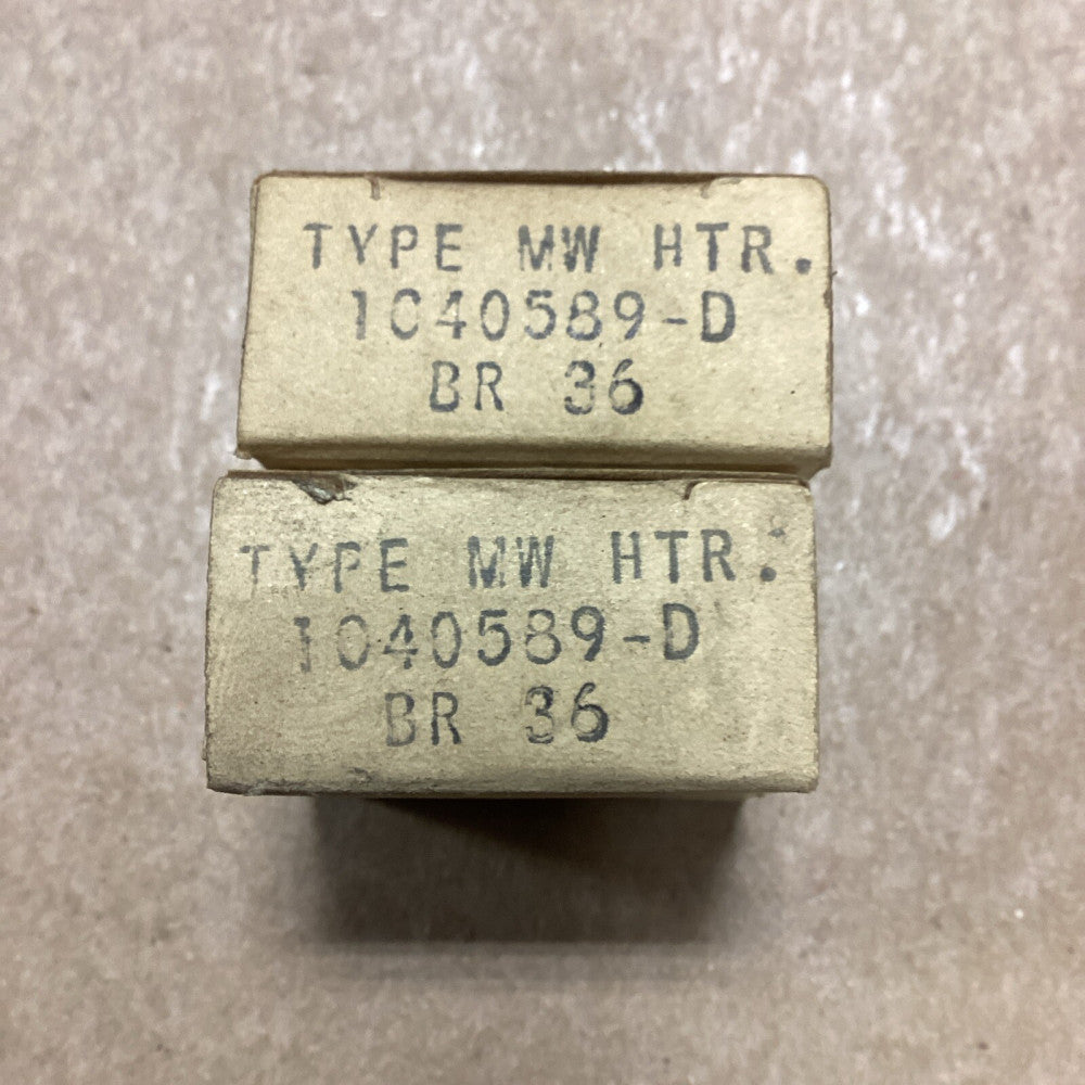 WESTINGHOUSE 1040589-D, BR36 HEATER ELEMENT, Lot Of 2 A61