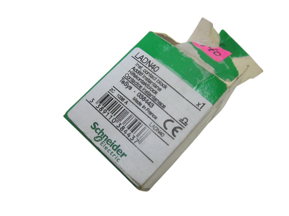 SCHNEIDER ELECTRIC LADN40 AUXILIARY CONTACT 600V (AS PICTURED) NSMP