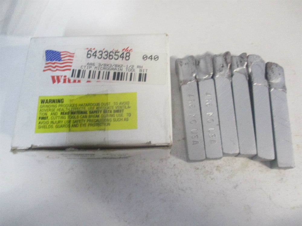 (11-MG) 3/8 x 3/8″ x 2-1/2" OAL Square Shoulder Turning Single Tool Bit - Qty 6