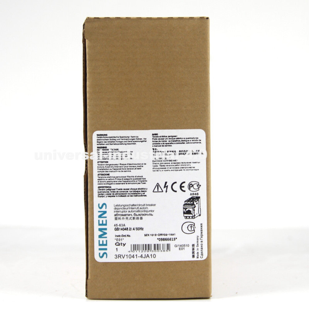 One Brand New Siemens 3RV1041-4JA10 In Box
