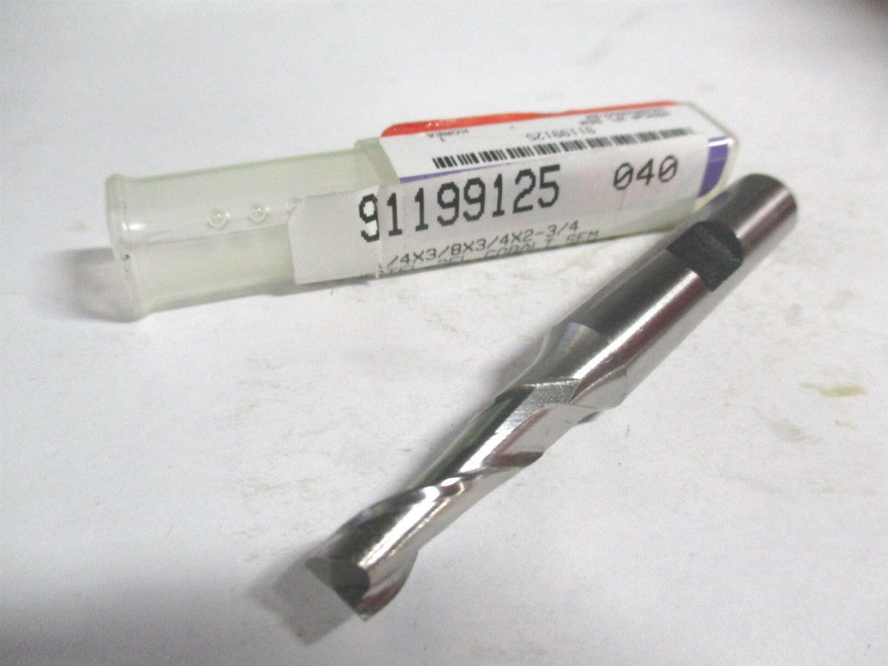 (E299914089) 1/4" x 3/4" x 3/8" x 2-3/4" OAL Cobalt 2 Flute Square End Mill