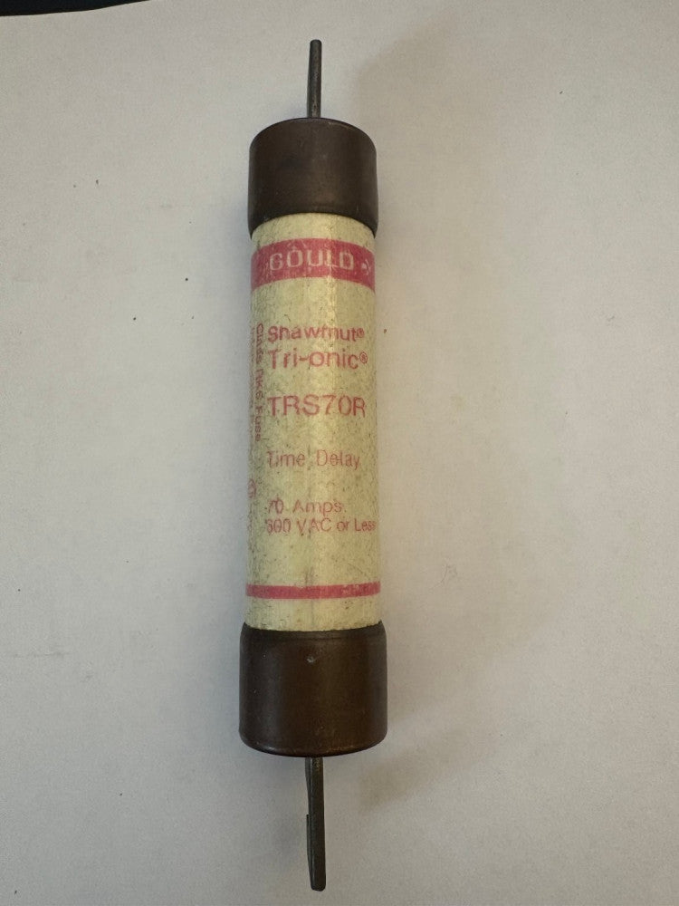 Gould Shawmut TRS70R Time Delay Fuse 70 Amp 600 VAC Tri-onic