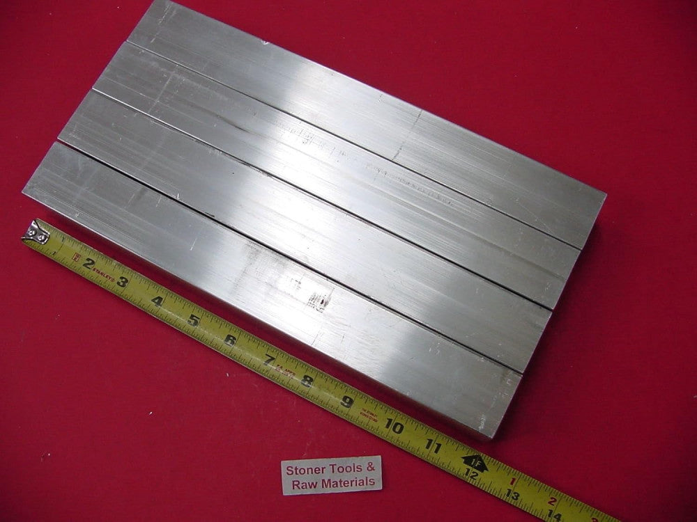 4 Pieces 1-1/2"X 1-1/2"X 1/8" Wall X 12" Long ALUMINUM SQUARE TUBE 6063 T52 Extr