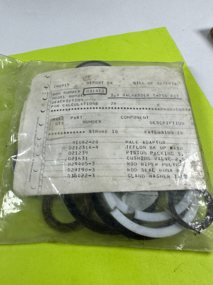 3.0 Salwasser T-750 Repair Kit T750 3.0 NEW Fast Ship