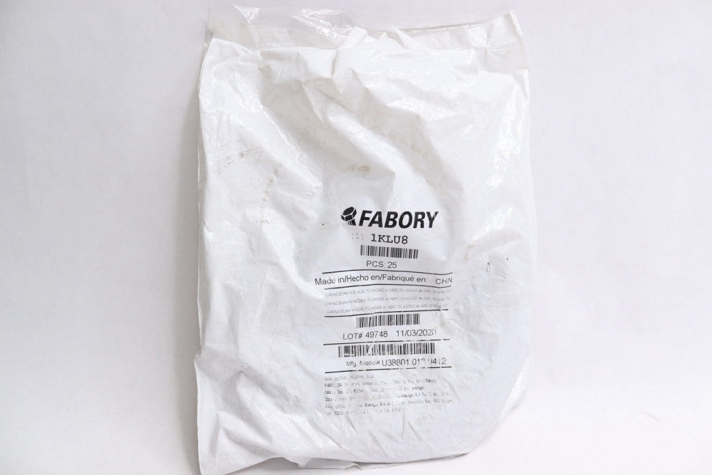 (25-Pk) Fabory Buna N O-Ring Black Round Medium Hard 0.21" U38801.018.0412