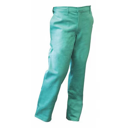 Chicago Protective Apparel 606-Gr-42X32 Pants,Waist 42",Inseam 32",Green,Zipper