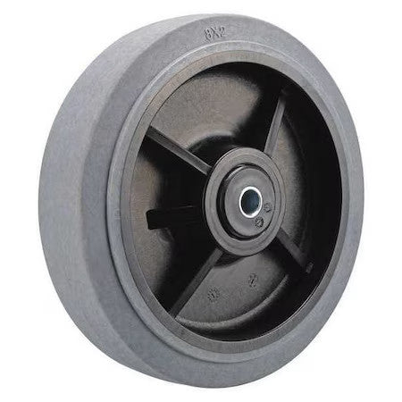 Zoro Select P-Rp-080X020/050Kp-El-001 Caster Wheel,Tpr,8 In.,500 Lb.,Gray