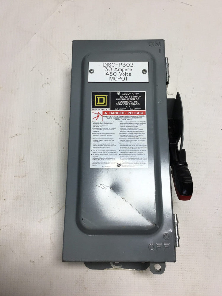Square D HU361AWK - AL-40 Enclosed Switch 600V 30A 50/60Hz Type 3R,5,12