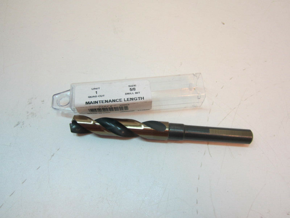 (V12644) 5/8" x 6" OAL Quad Cut Maintenance Length Drill Bit