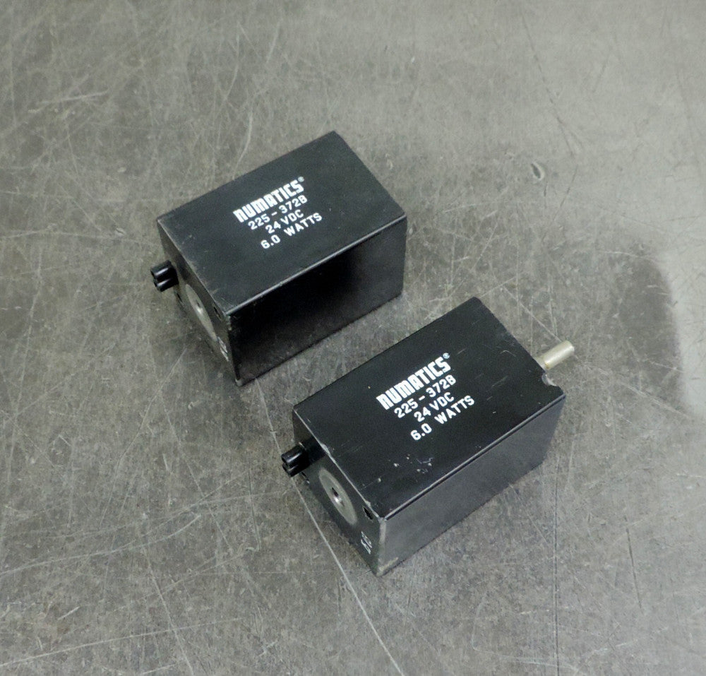 Numatics 225-372B Solenoid Coil 24 VDC 6.0 Watts Lot of 2