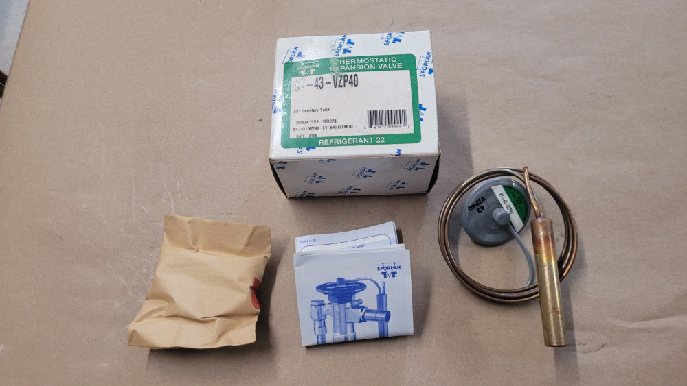 Sporlan KT-43-VZP40 R22 Thermostatic Expansion Valve Element 60" Cap Tube