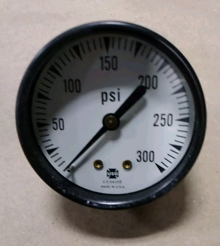 US Gauge Ametek 0-300 PSI Pressure Gauge 2" Dial USA F104