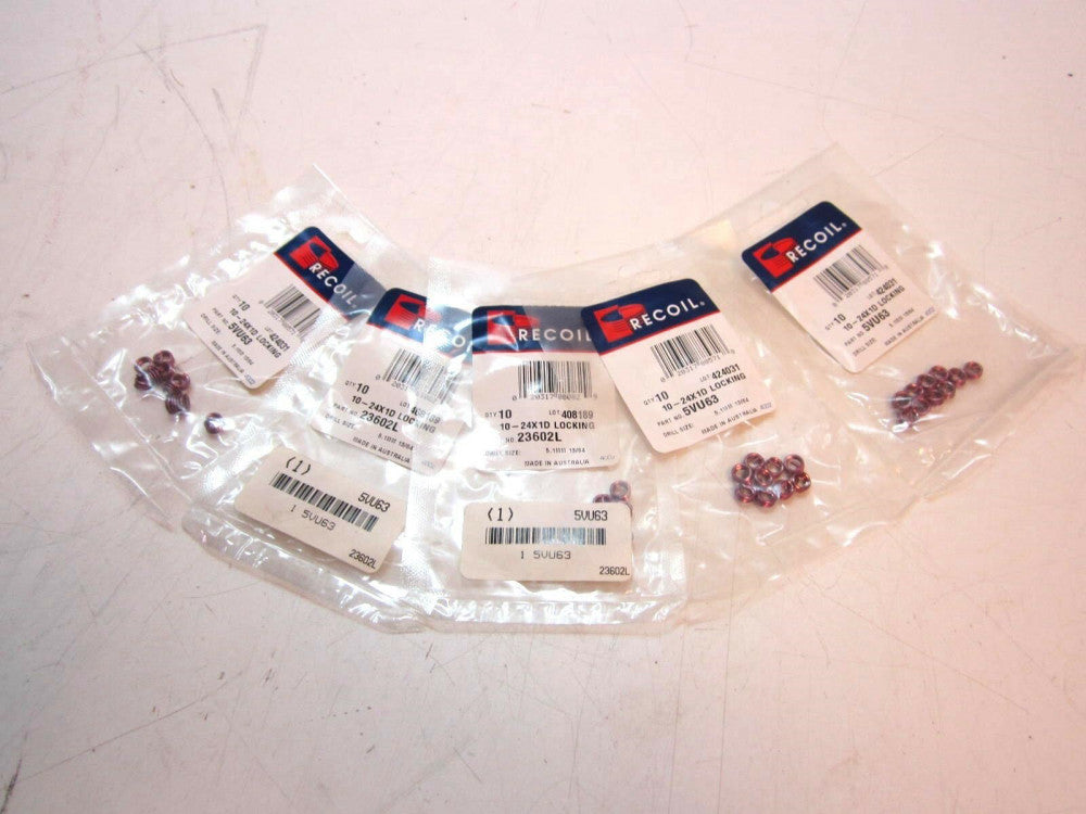 Recoil 23602L RH UNC 10-24 X 1D Screw Locking Helical Thread Inserts - Lot of 50