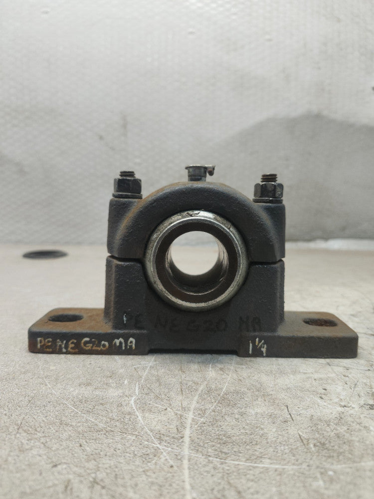 NEW IN BAG CAST IRON PILLOW BLOCK SPILT BEARING SERIES P BORE 1-1/4'' PENEG20MA