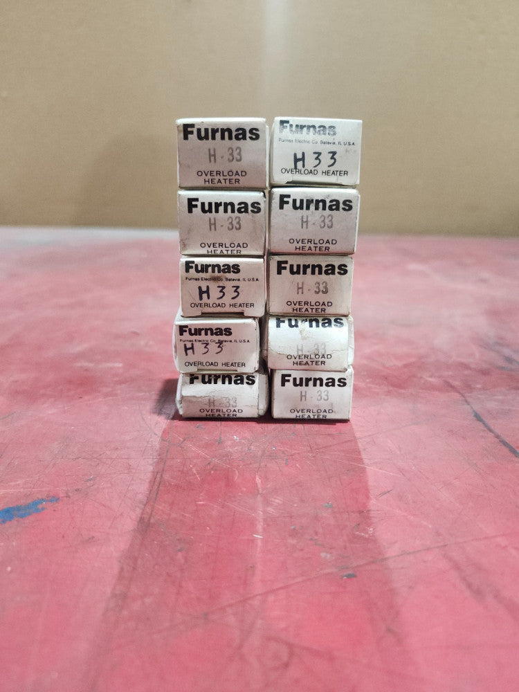 NEW IN BOX LOT OF 10 FURNAS THERMAL OVERLOAD HEATER ELEMENT H-33