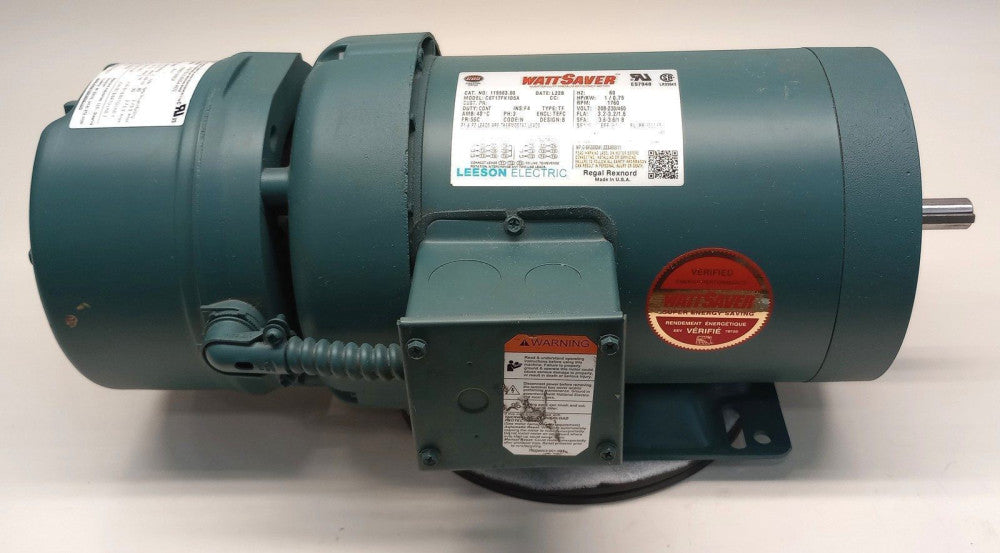 Leeson 119563.00 WattSaver Brake Motor 105602100BQF 3Ph 1760Rpm