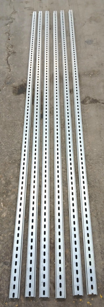 PANDUIT DIN RAIL MOUNT SLOTTED HEIGHT 6-1/2 FT. WIDTH 1-1/2 IN. LOT OF 6